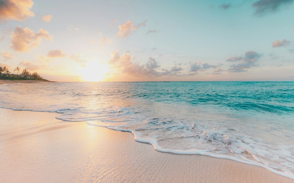 Sandy beach and turquoise water for a warm January escape from Canada